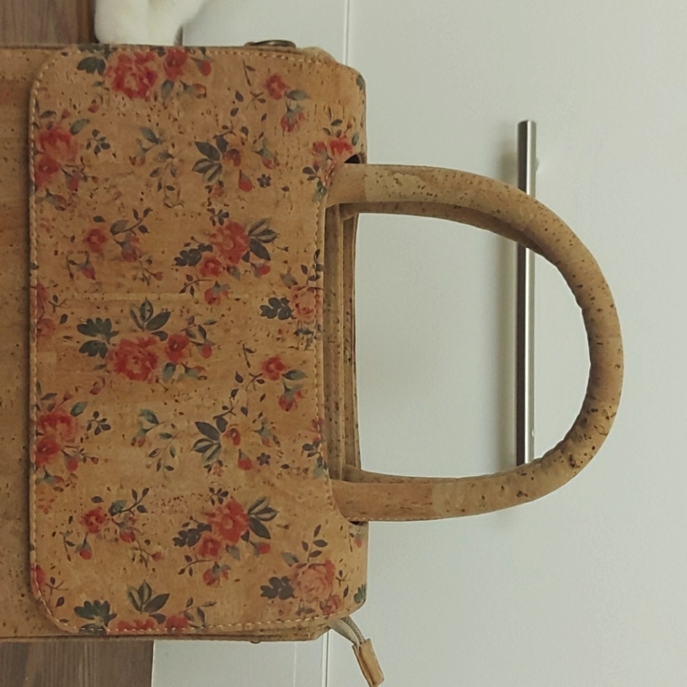 Portugal classical natural cork handbag